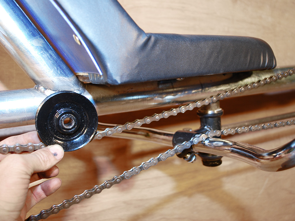 Voyageur LWB Recumbent - chain guide pulley